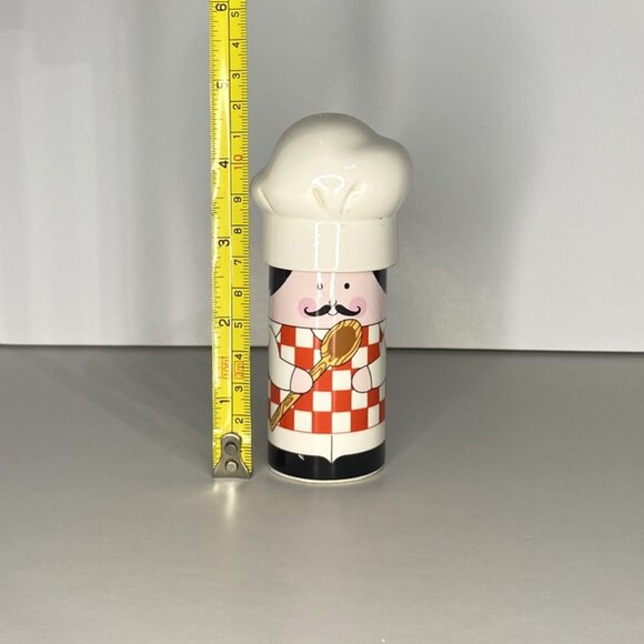 Italian Chef in Apron Salt & Pepper Shaker, Vintage - Picture 2 of 10